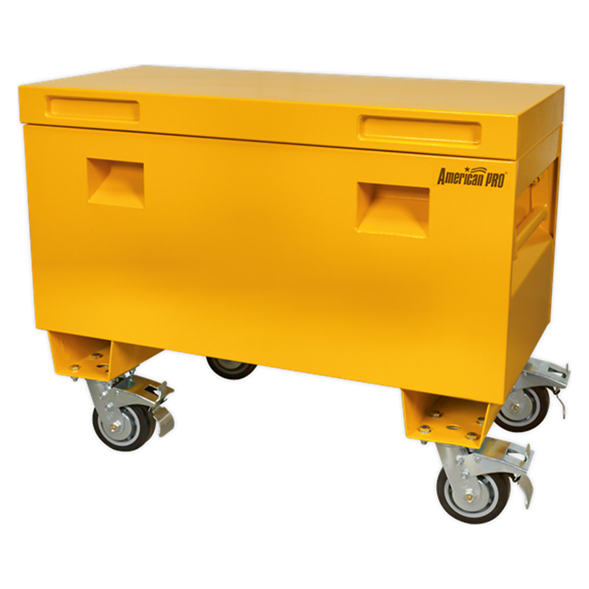 Sealey American Pro Truck Boxes, Sealey American Pro Truck Boxes, Sealey American Pro Truck Box with Wheel Kit | 560h x 910w x 430d mm | Yellow-4