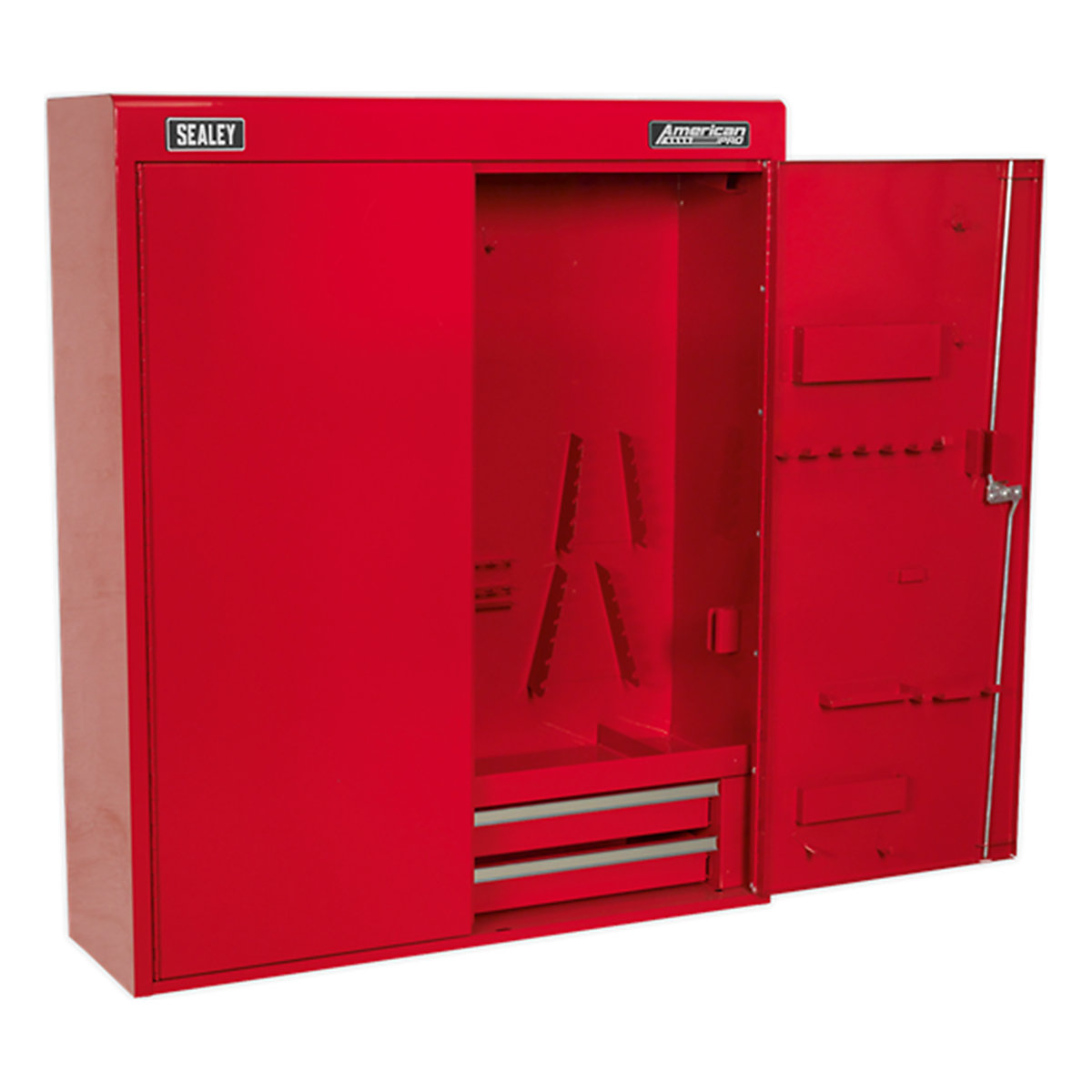 Sealey American Pro Wall Mounting Tool Cabinet | 2 Drawers (Product illustration 2)-1