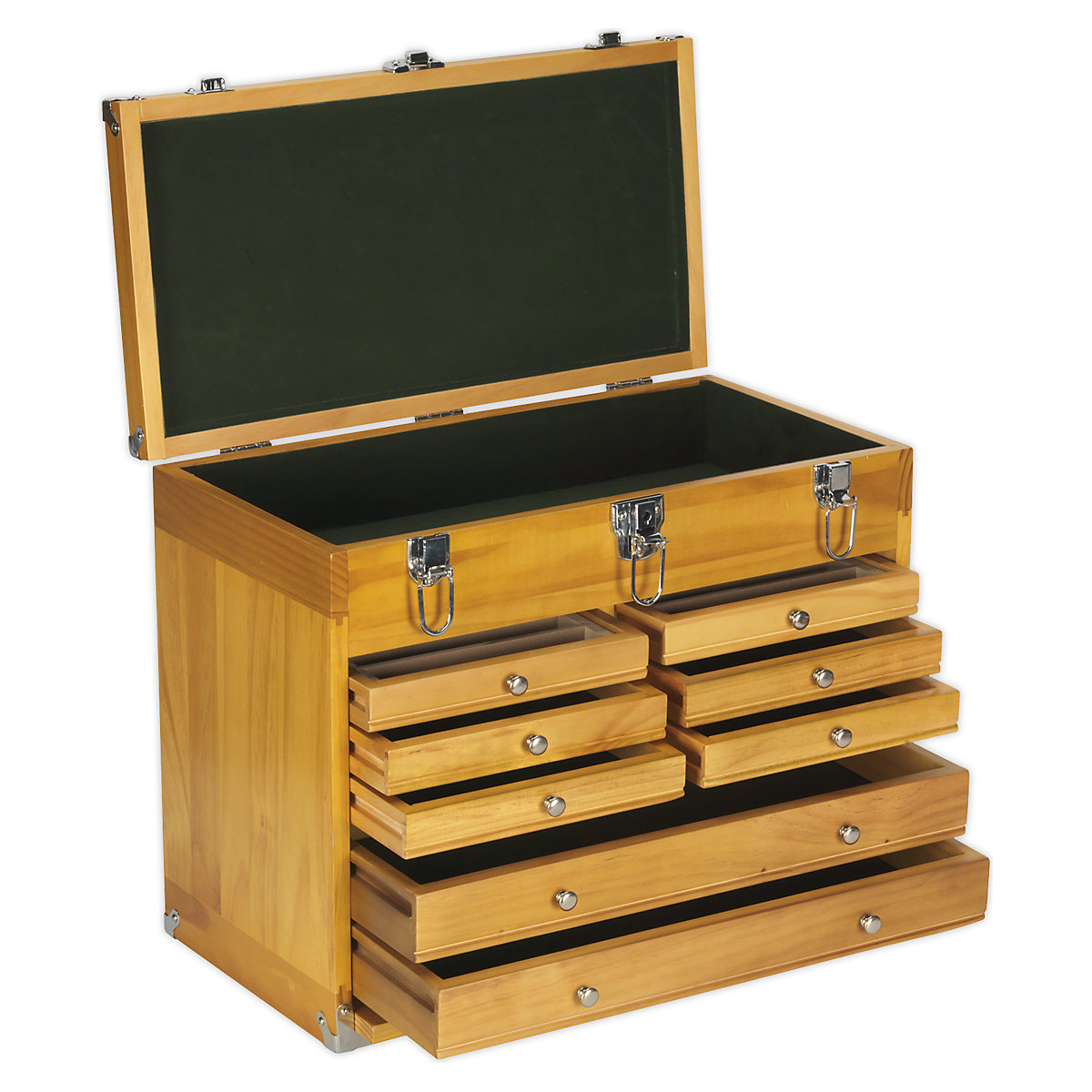 Sealey Machinist Wooden Toolbox (Product illustration 4)-3