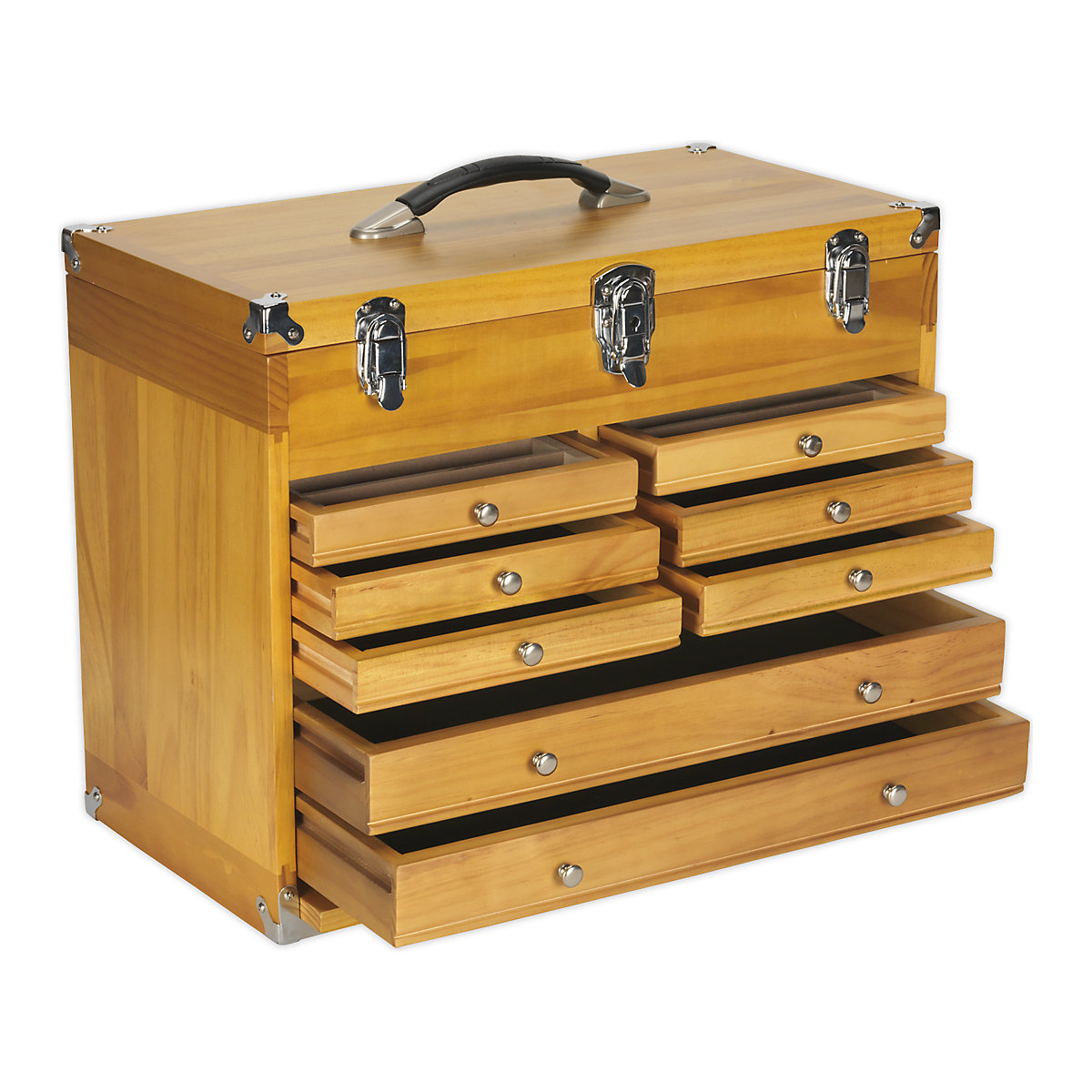 Sealey Machinist Wooden Toolbox (Product illustration 6)-5