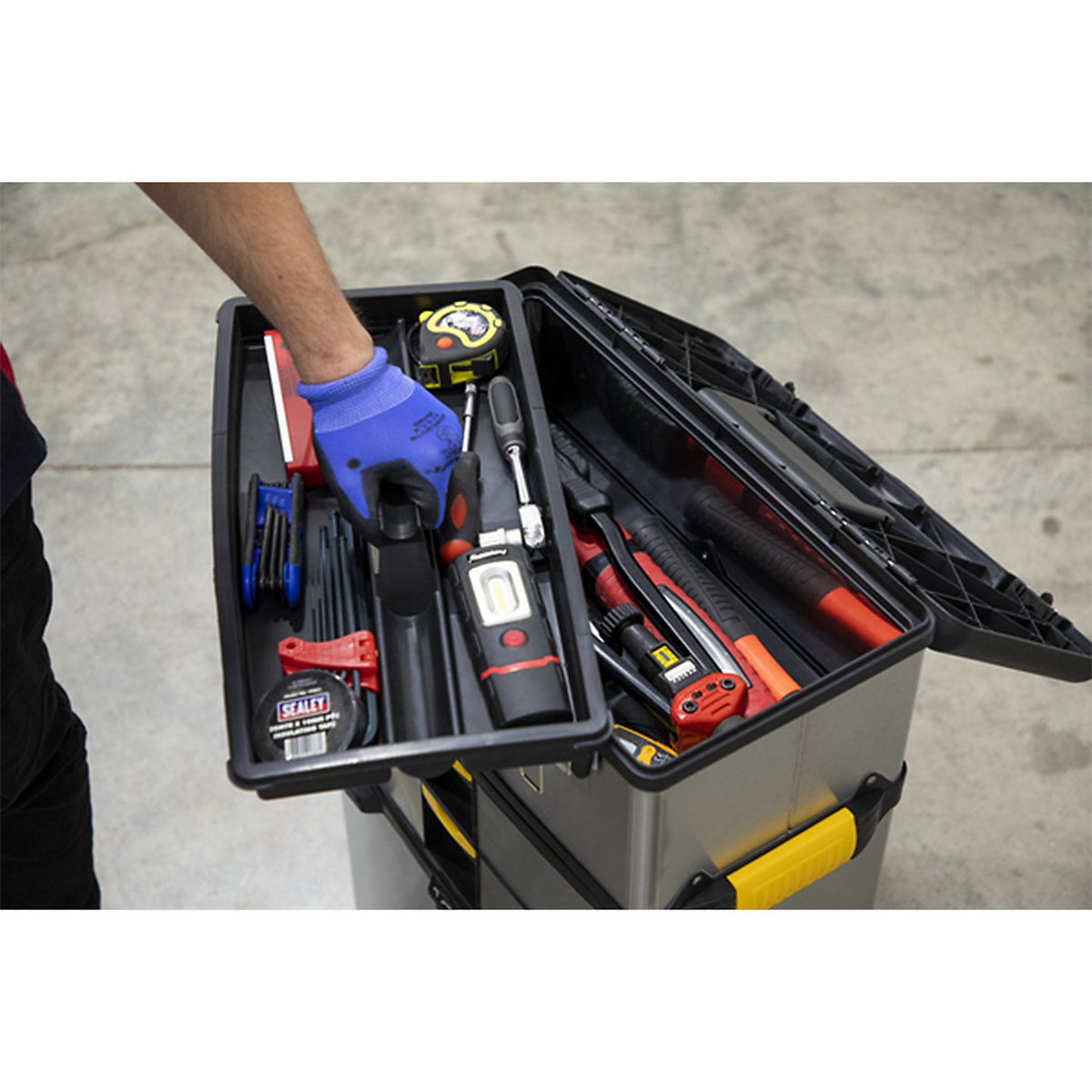 Sealey Mobile Stainless Steel Composite Toolbox (Product illustration 8)-7