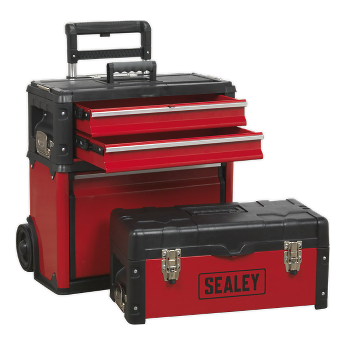 Sealey Mobile Steel Composite Toolbox | 3 Compartments (Product illustration 12)-11