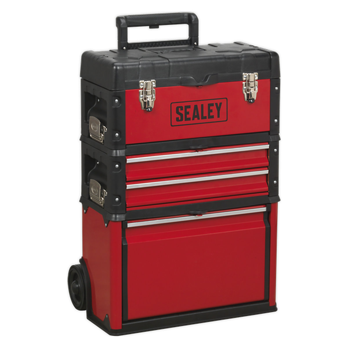 Sealey Mobile Steel Composite Toolbox | 3 Compartments (Product illustration 5)-4