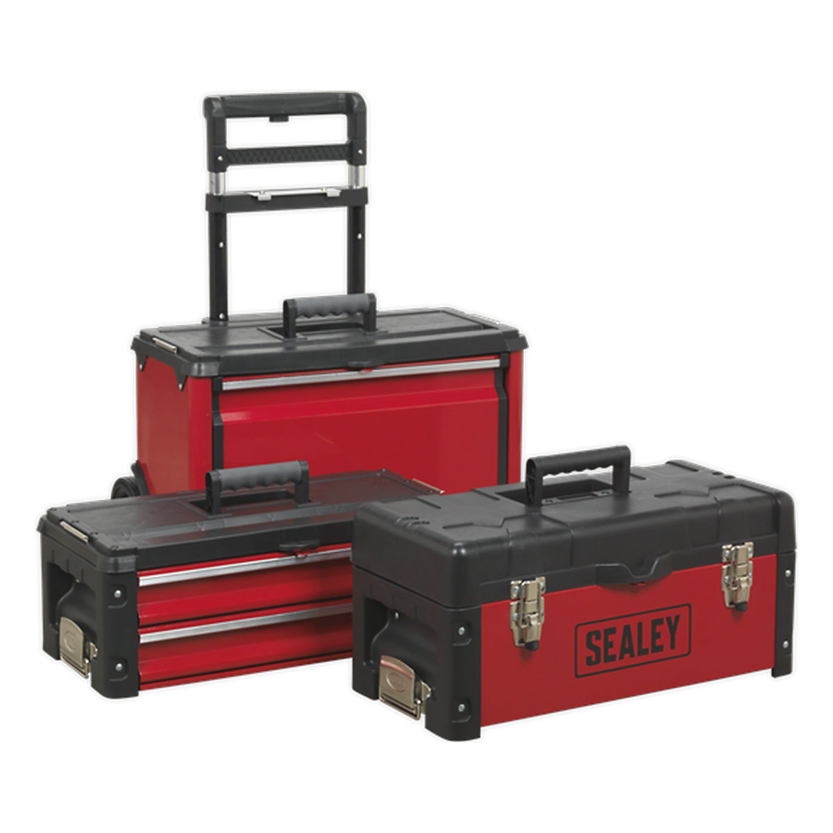Sealey Mobile Steel Composite Toolbox | 3 Compartments (Product illustration 10)-9
