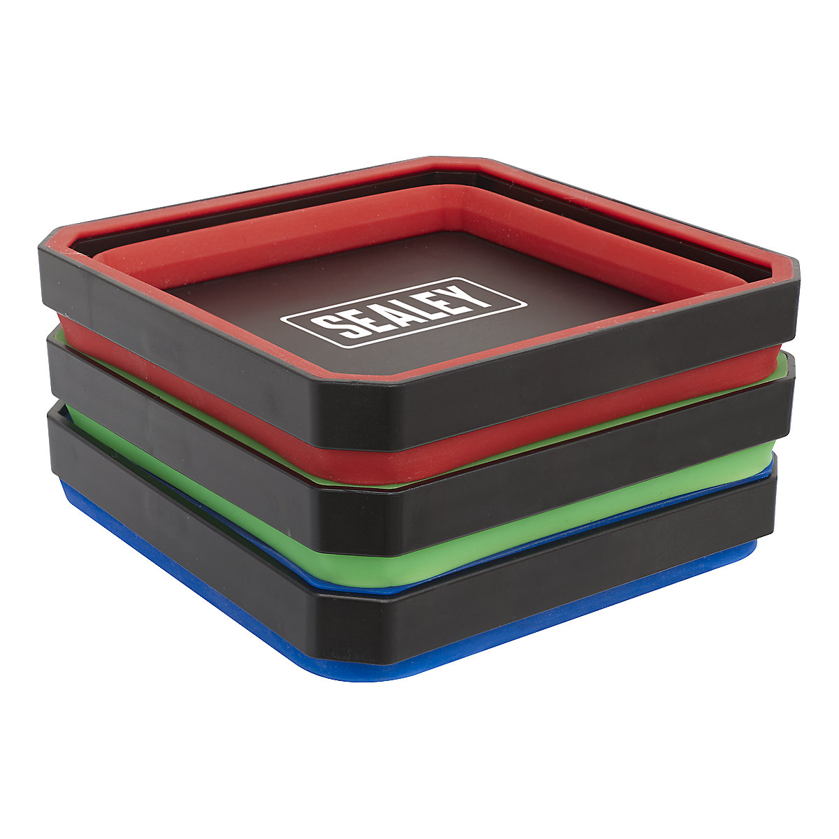 Sealey Multi-Colored Collapsible Magnetic Parts Tray Set (Product illustration 3)-2