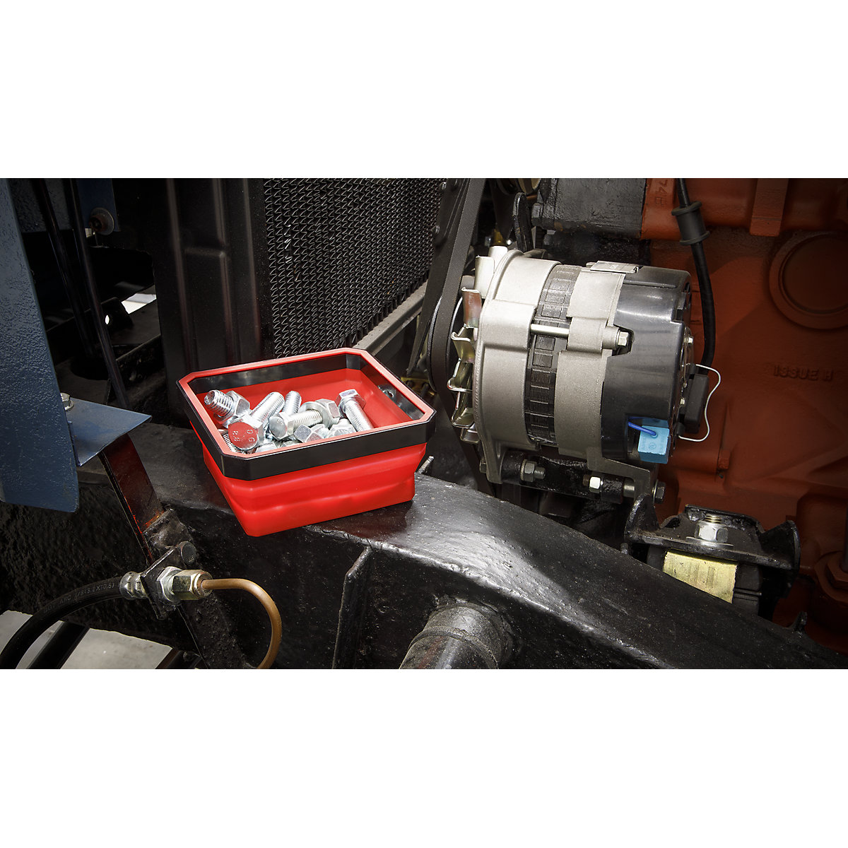 Sealey Multi-Colored Collapsible Magnetic Parts Tray Set (Product illustration 6)-5