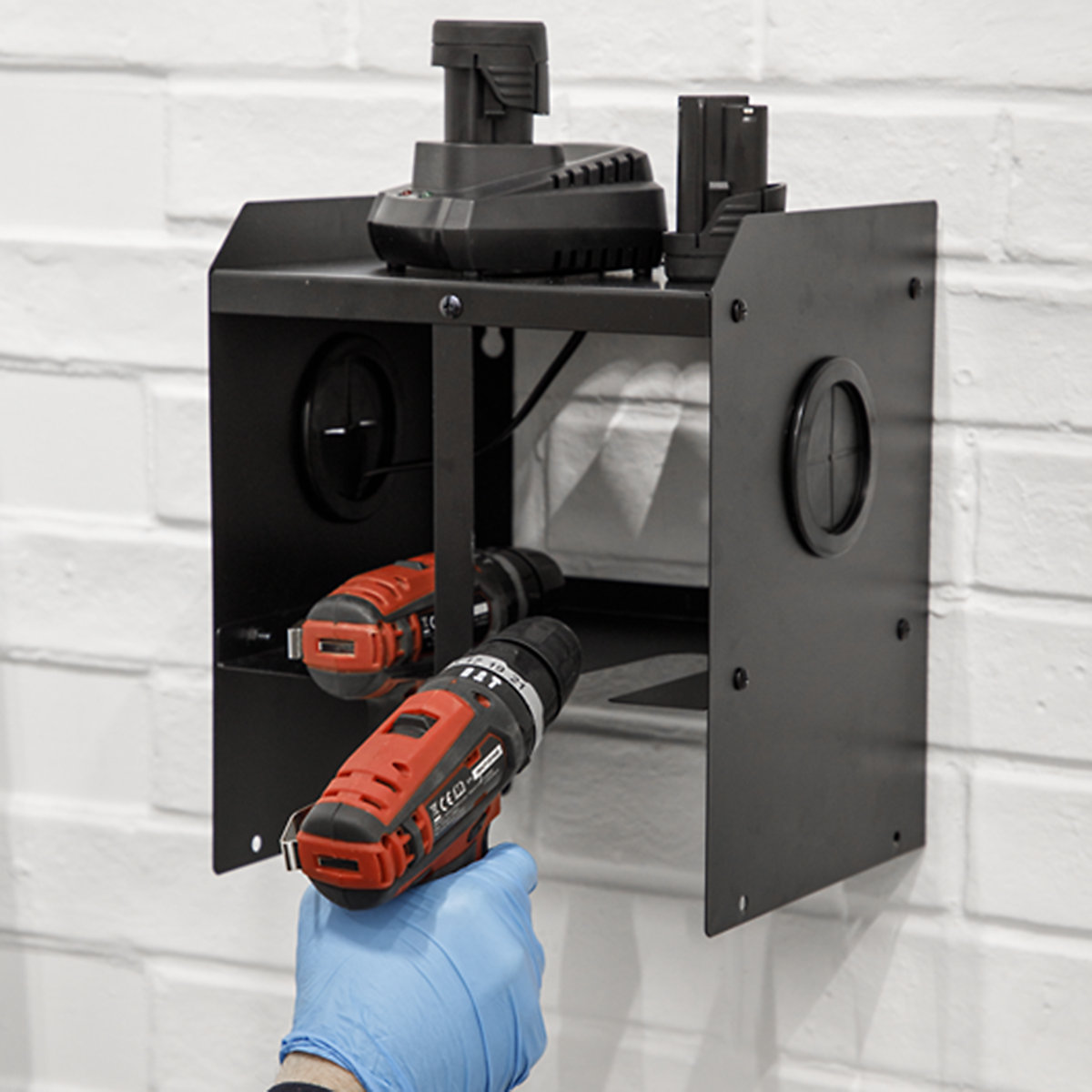 Sealey Power Tool Storage Rack | 2-Bay (Product illustration 3)-2