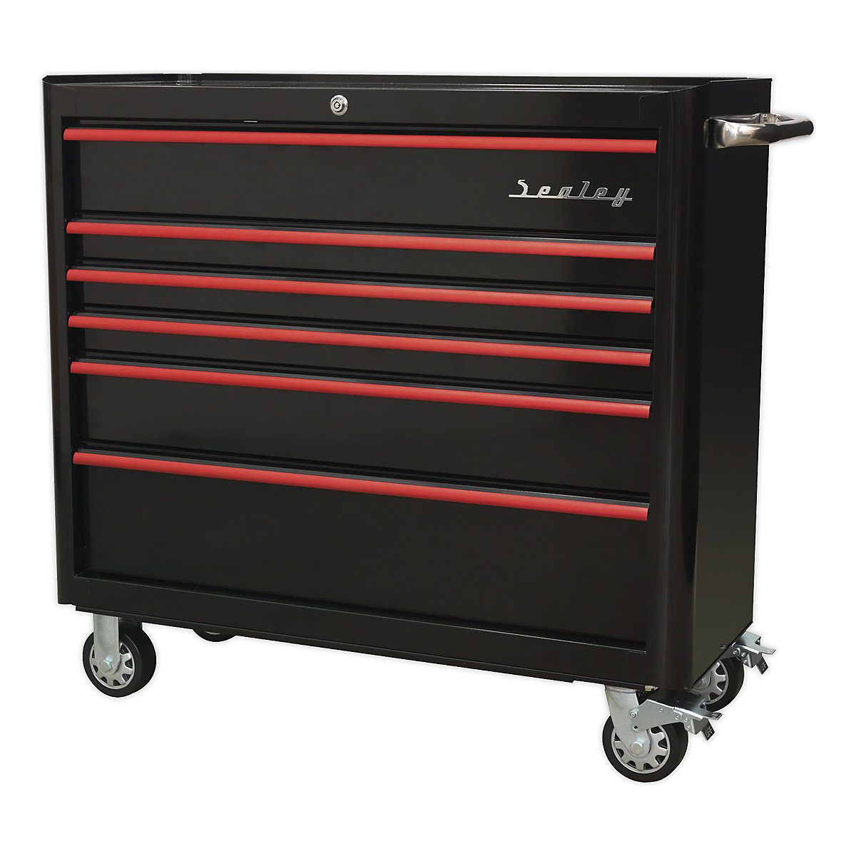 Sealey Wide Retro Style Rollcab | 6 Drawer (Product illustration 2)-1
