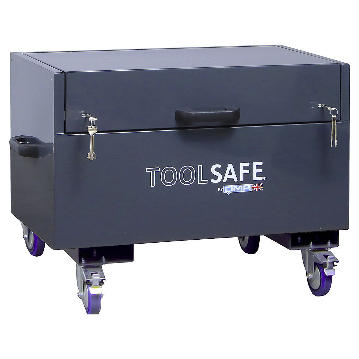 ToolSafe Security Boxes, ToolSafe Security Boxes, Mobile ToolSafe® Security Box | 500h x 900w x 500d mm | Dark Grey-12