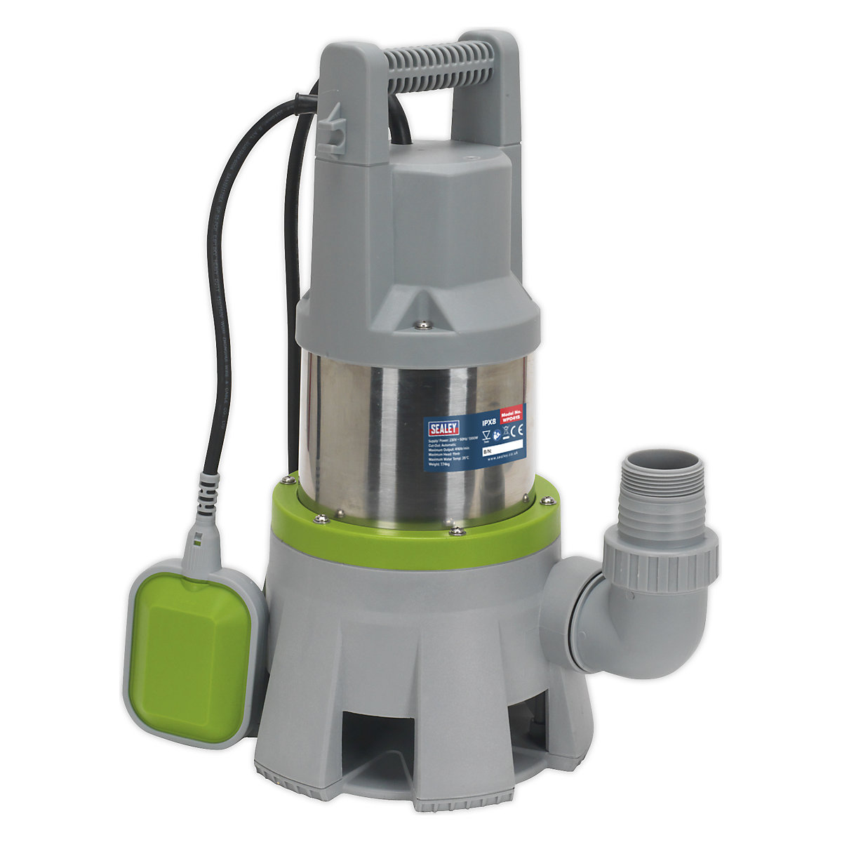 Sealey High Flow Heavy Duty Submersible Stainless Dirty Water Pump | Automatic