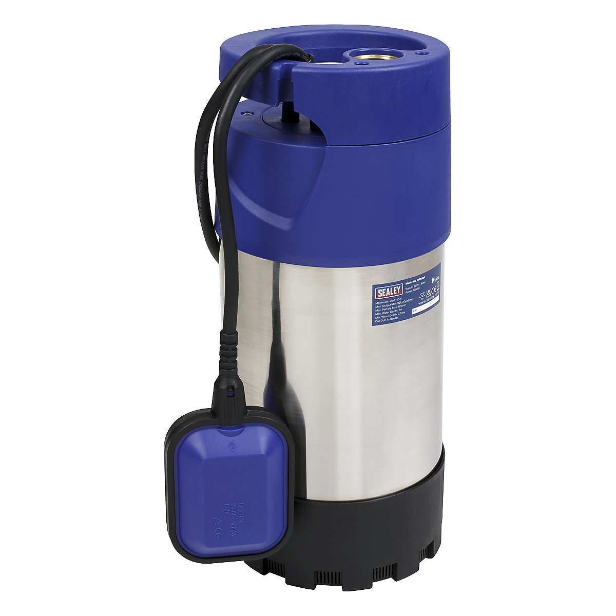 Sealey Submersible Stainless Water Pump | 40m Head | Automatic
