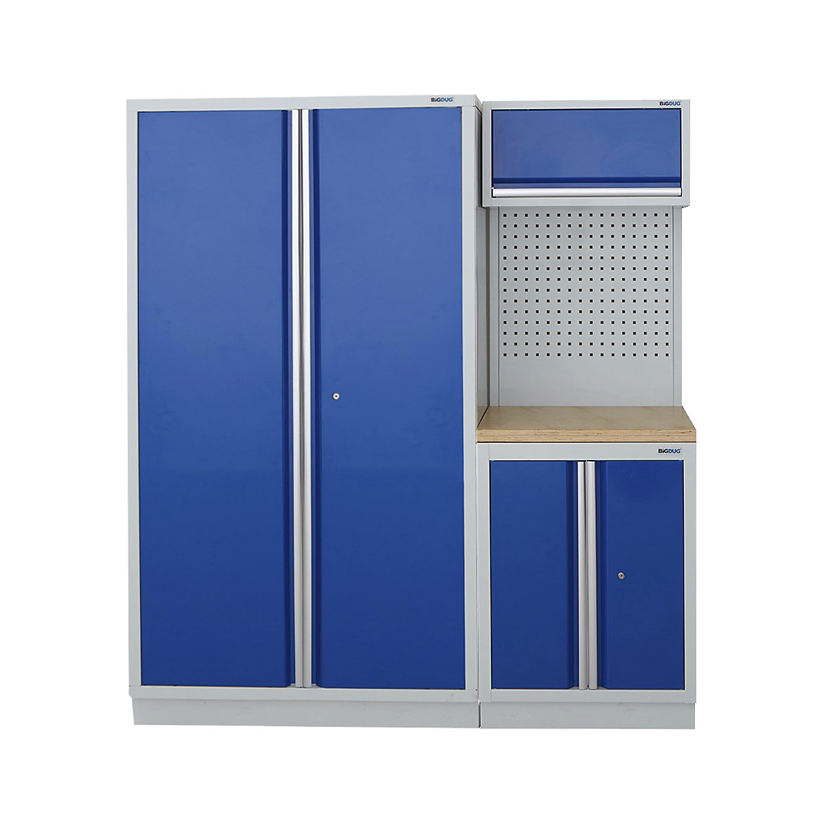 BiGDUG | 1595mm Wide Modular Storage System | 1 Cupboard | 2 Cabinet