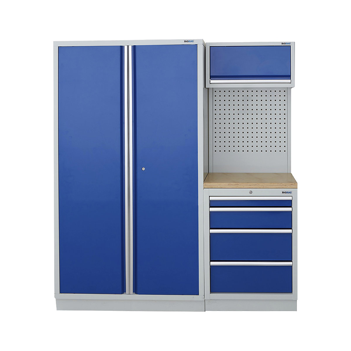 BiGDUG | 1595mm Wide Modular Storage System | 1 Cupboard | 2 Cabinet