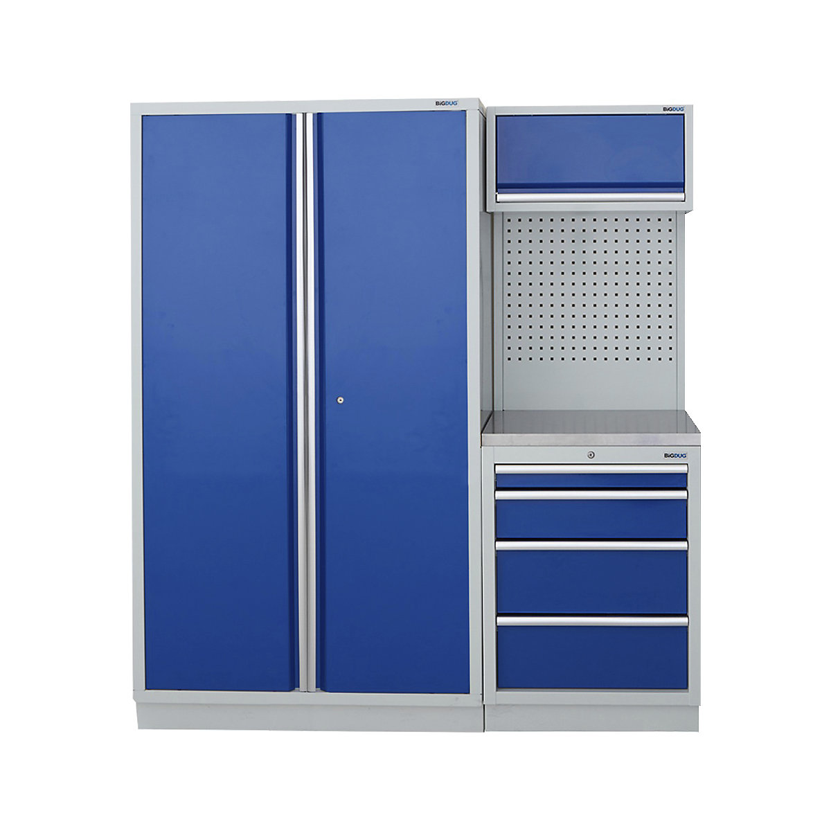 BiGDUG | 1595mm Wide Modular Storage System | 1 Cupboard | 2 Cabinet