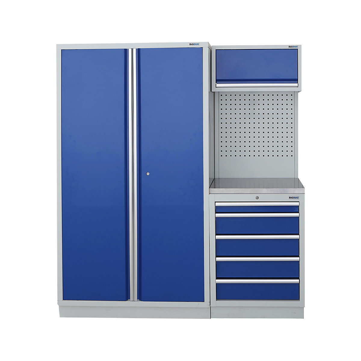 BiGDUG | 1595mm Wide Modular Storage System | 1 Cupboard | 2 Cabinet