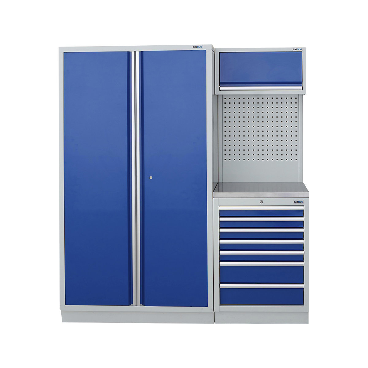 BiGDUG | 1595mm Wide Modular Storage System | 1 Cupboard | 2 Cabinet