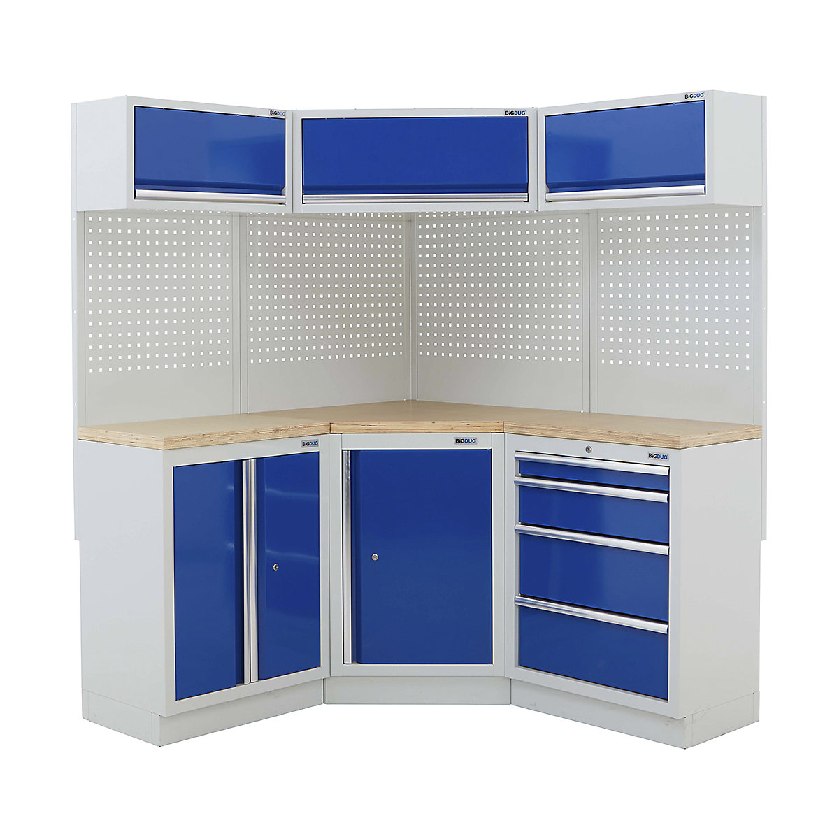 BiGDUG 21 Piece Corner Drawer Cabinet Storage System