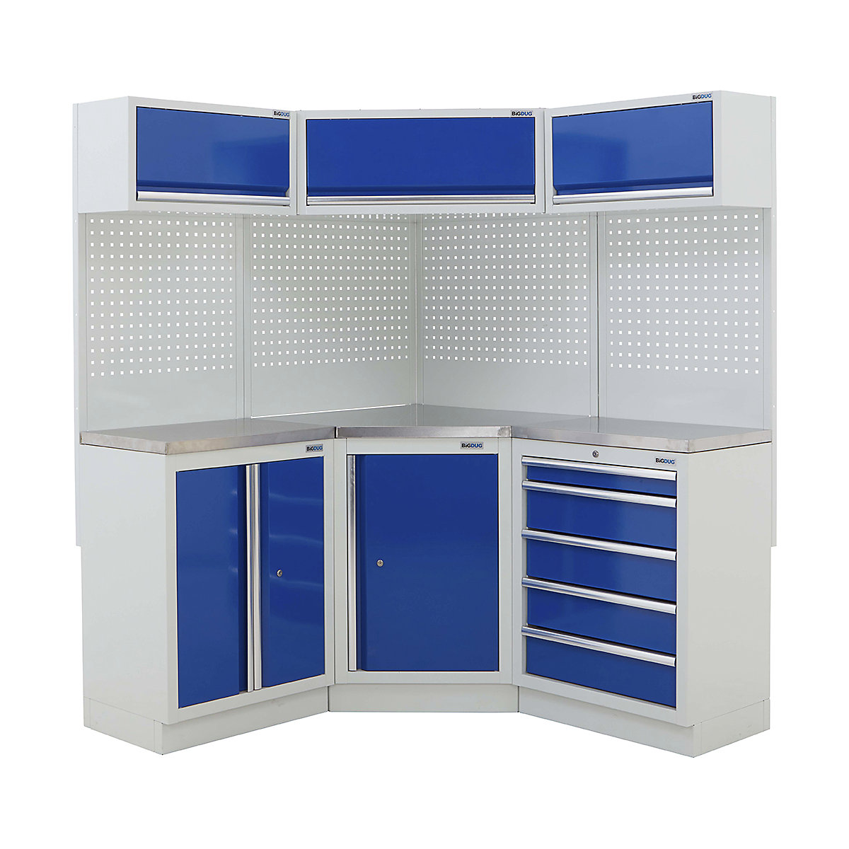 BiGDUG 21 Piece Corner Drawer Cabinet Storage System