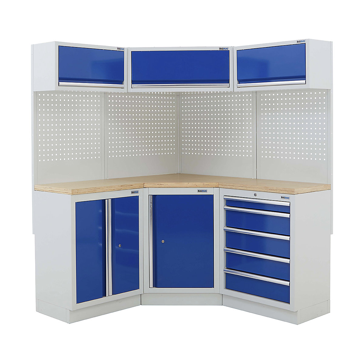 BiGDUG 21 Piece Corner Drawer Cabinet Storage System