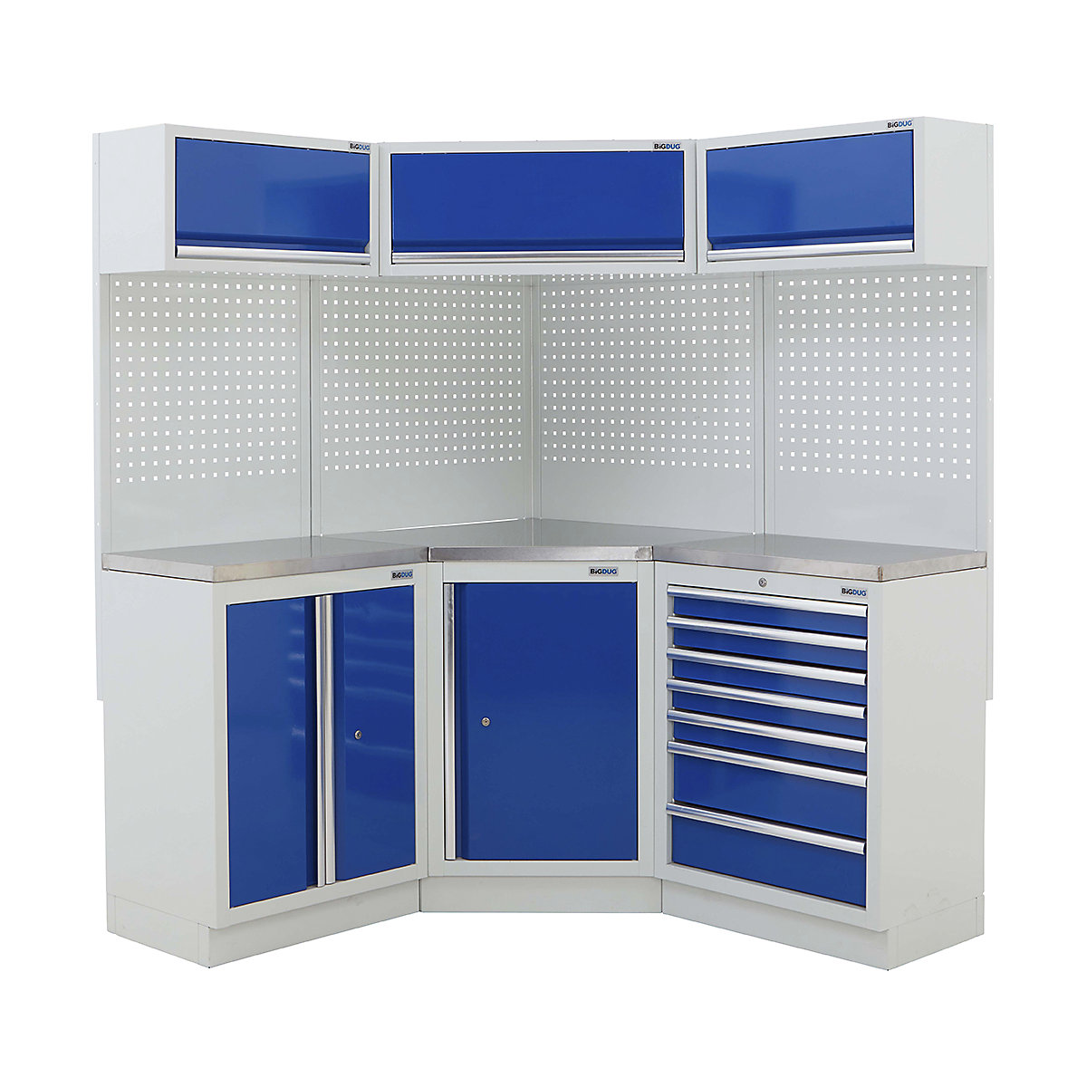 BiGDUG 21 Piece Corner Drawer Cabinet Storage System