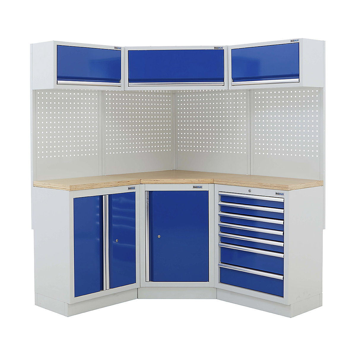 BiGDUG 21 Piece Corner Drawer Cabinet Storage System