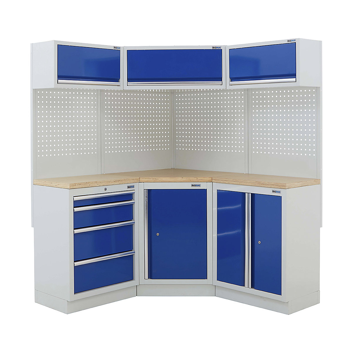 BiGDUG 21 Piece Corner Drawer Cabinet Storage System