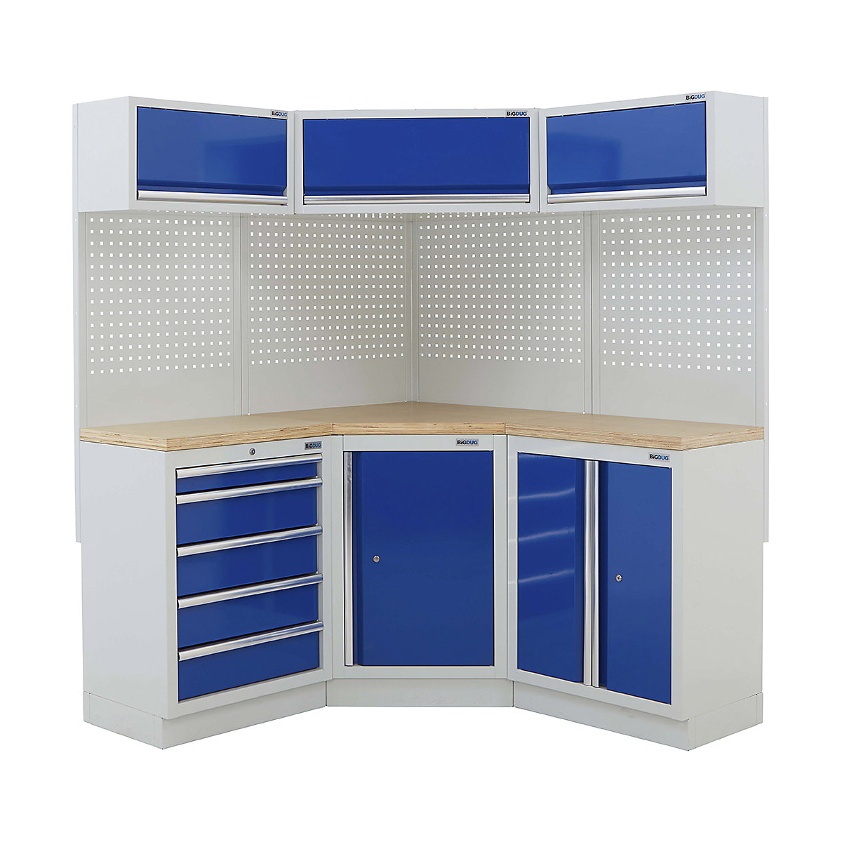 BiGDUG 21 Piece Corner Drawer Cabinet Storage System