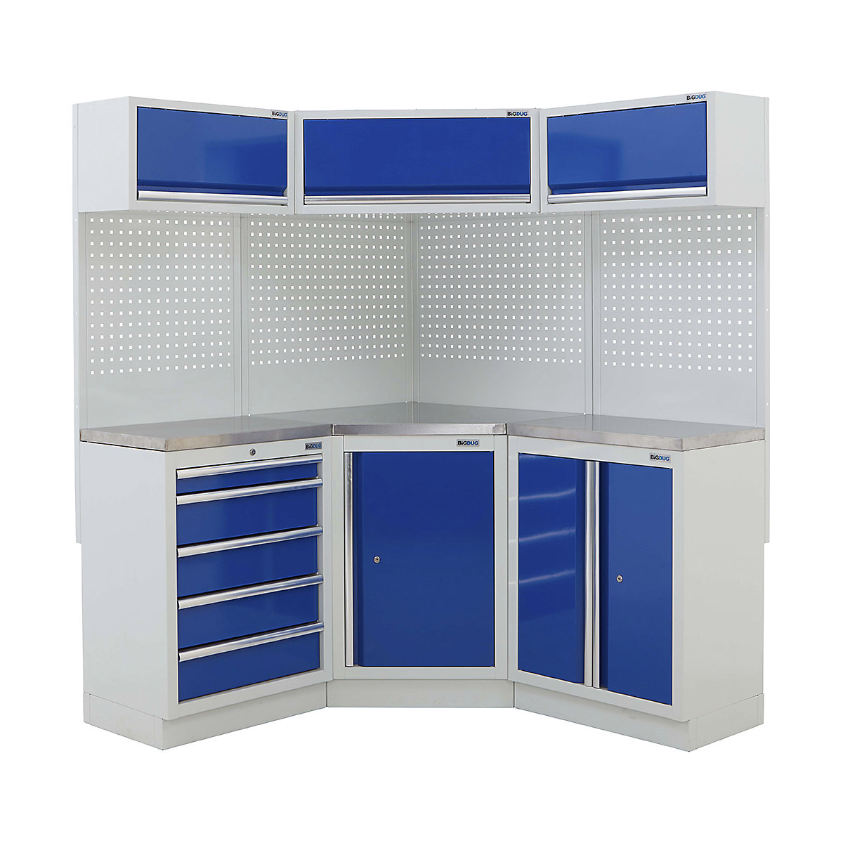 BiGDUG 21 Piece Corner Drawer Cabinet Storage System