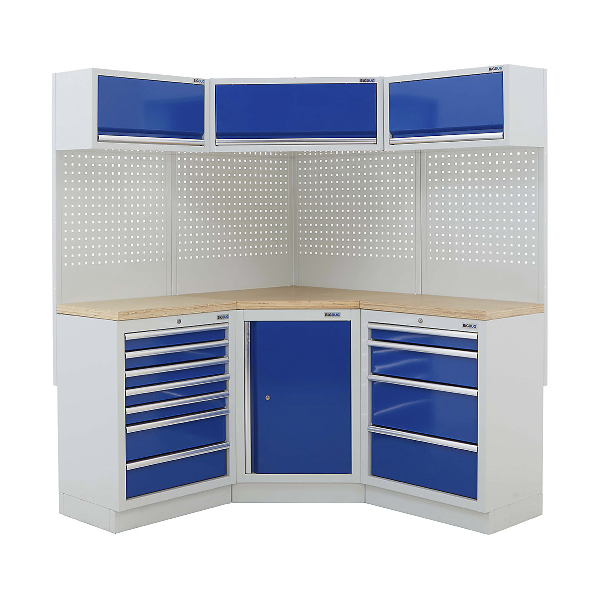 BiGDUG 21 Piece Corner Drawer Cabinet Storage System