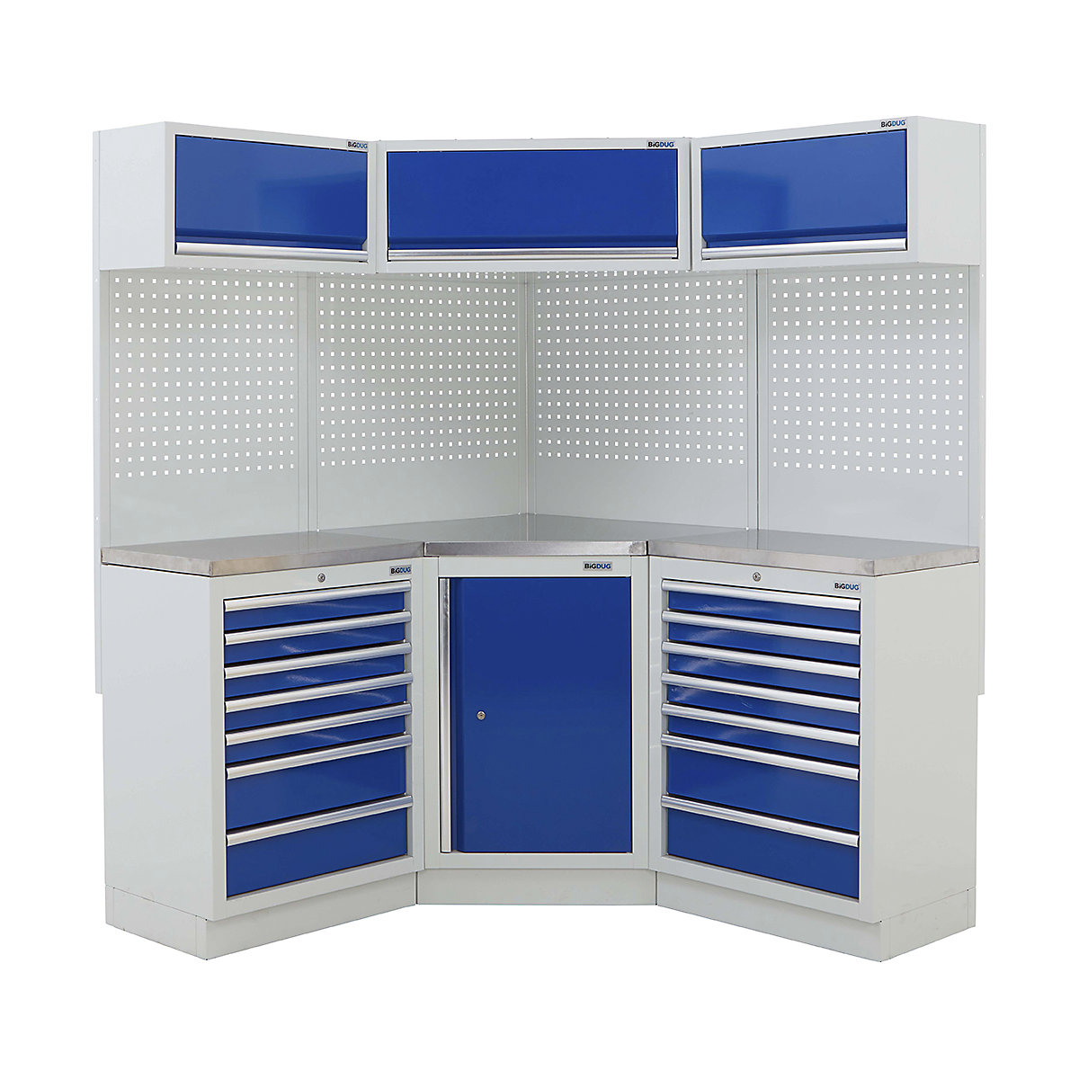 BiGDUG 21 Piece Corner Drawer Cabinet Storage System
