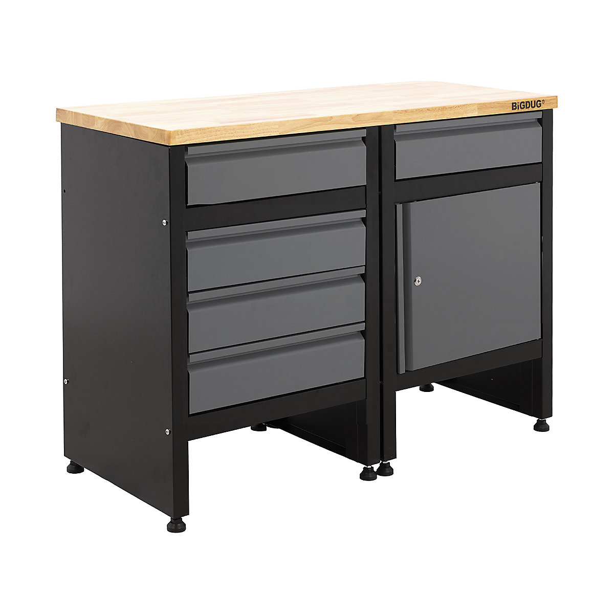 BiGDUG Garage Modular Cabinet Workbenches | 1120mm Wide | 2 Cabinets