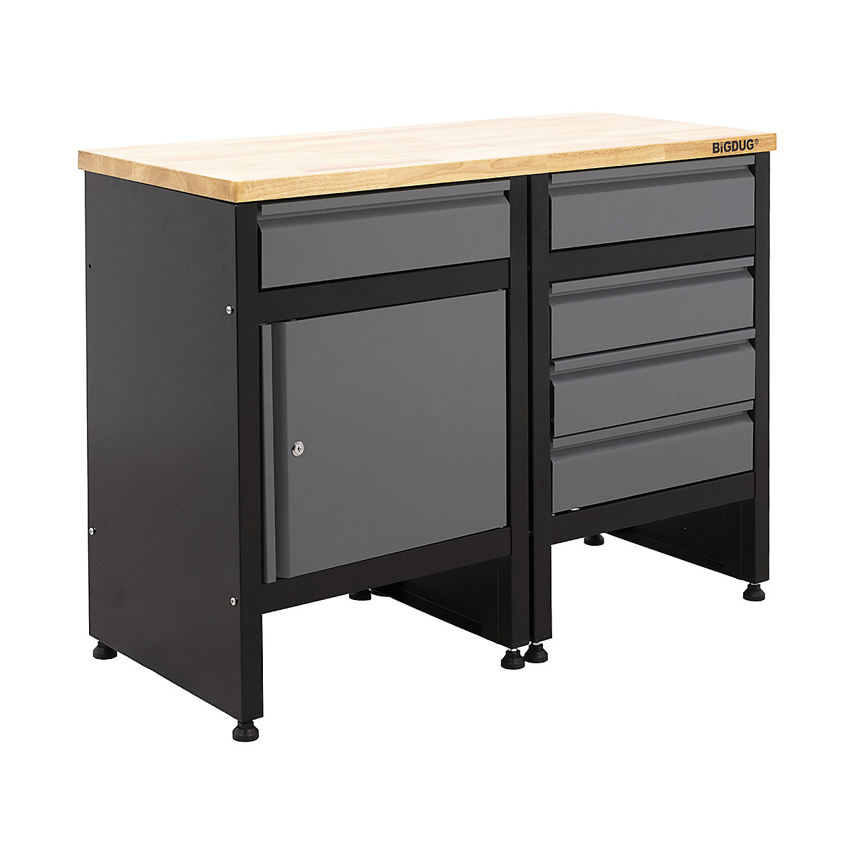 BiGDUG Garage Modular Cabinet Workbenches | 1120mm Wide | 2 Cabinets