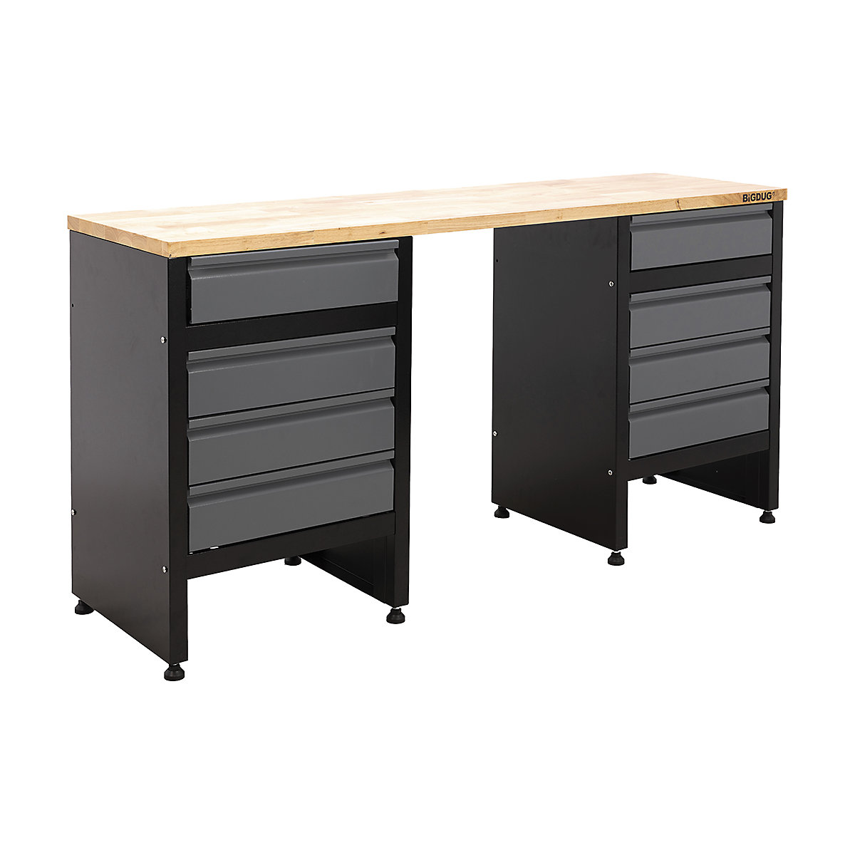 BiGDUG Garage Modular Cabinet Workbenches | 1678mm Wide | 2 Cabinets