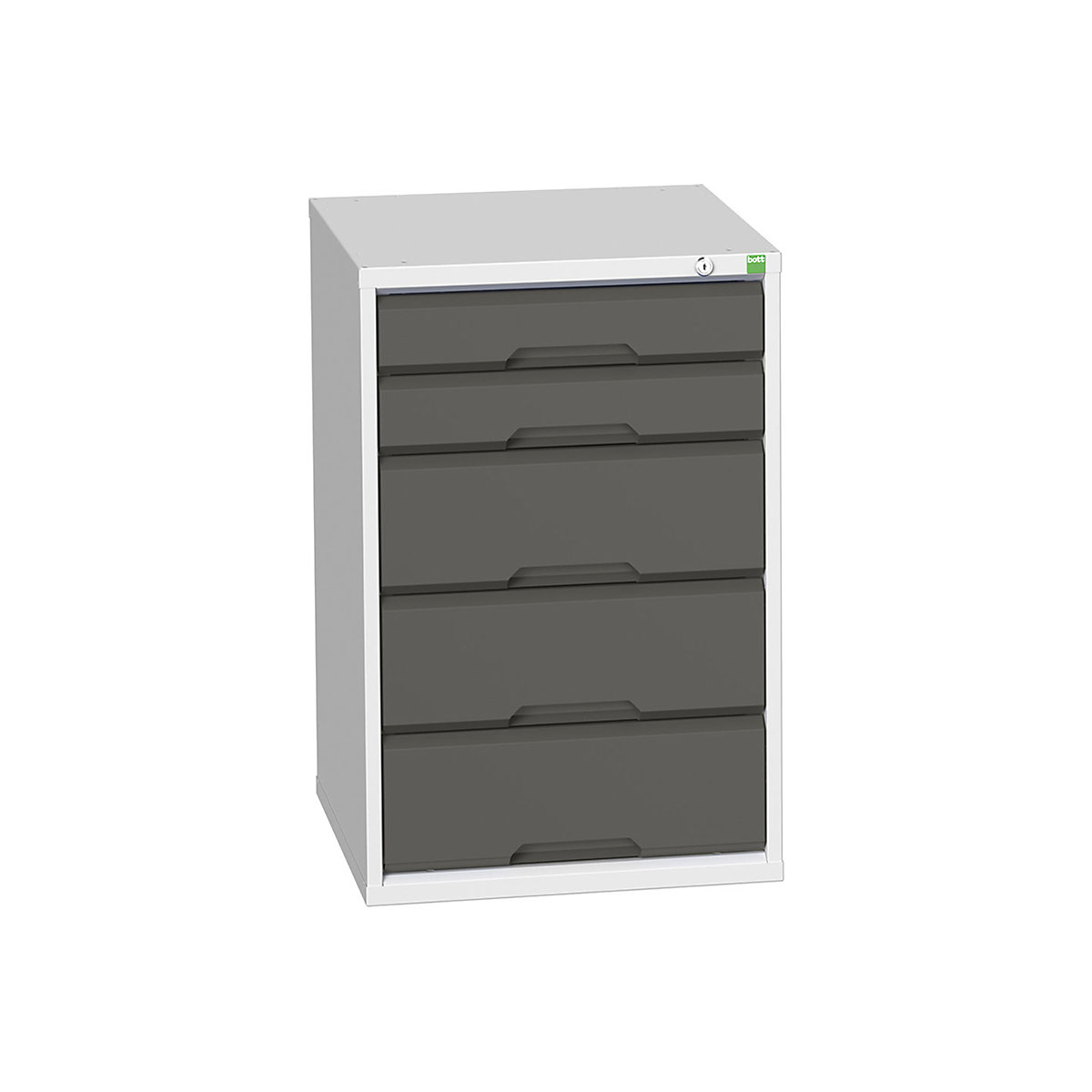 Bott Verso Cabinets | 525mm Wide, Bott Verso Cabinets | 525mm Wide, Bott Verso Cabinet | 5 Drawers | 800h x 525w x 550d mm | Dark Grey-8