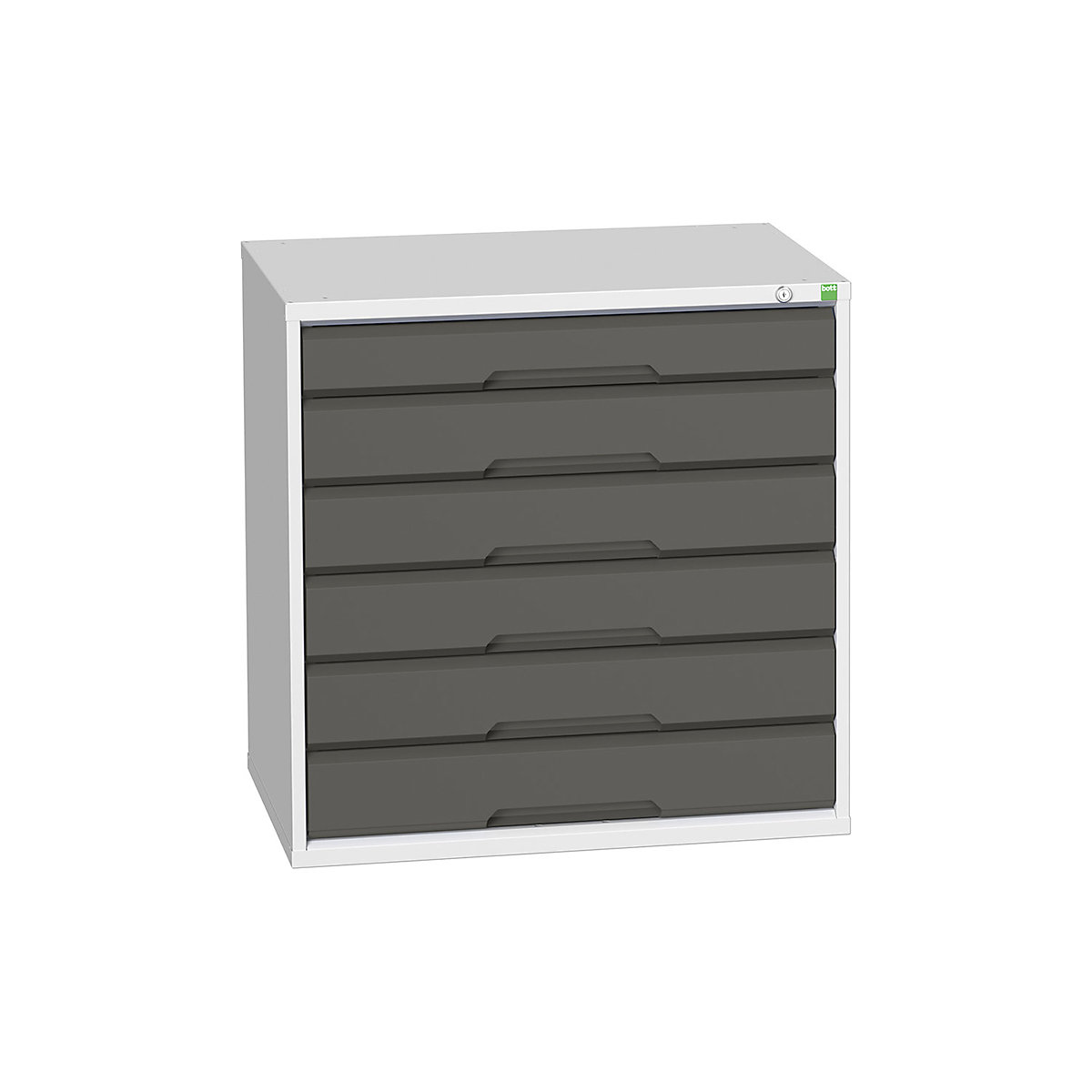 Bott Verso Cabinets | 800mm Wide, Bott Verso Cabinets | 800mm Wide, Bott Verso Cabinet | 6 Drawers | 800h x 800w x 550d mm | Dark Grey-12