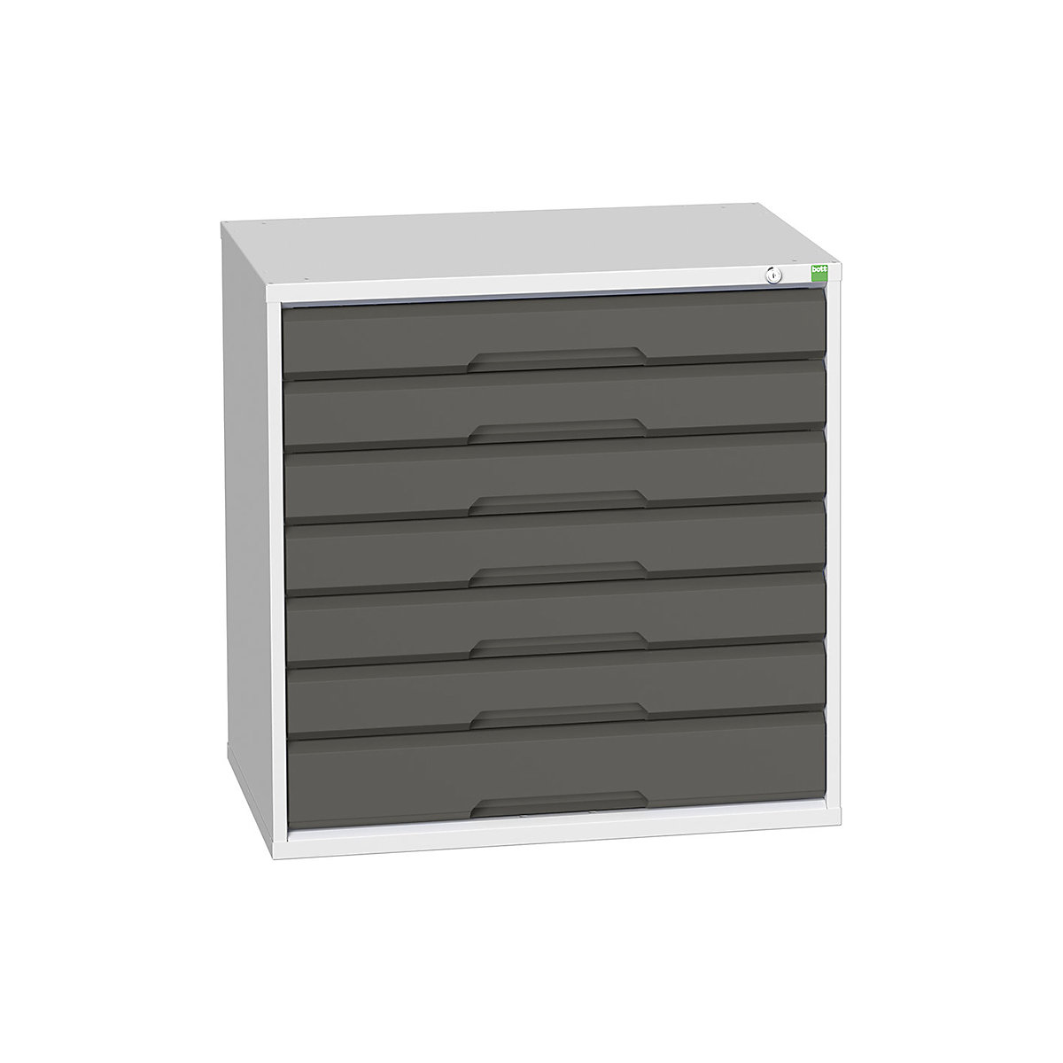 Bott Verso Cabinets | 800mm Wide, Bott Verso Cabinets | 800mm Wide, Bott Verso Cabinet | 7 Drawers | 800h x 800w x 550d mm | Dark Grey-11