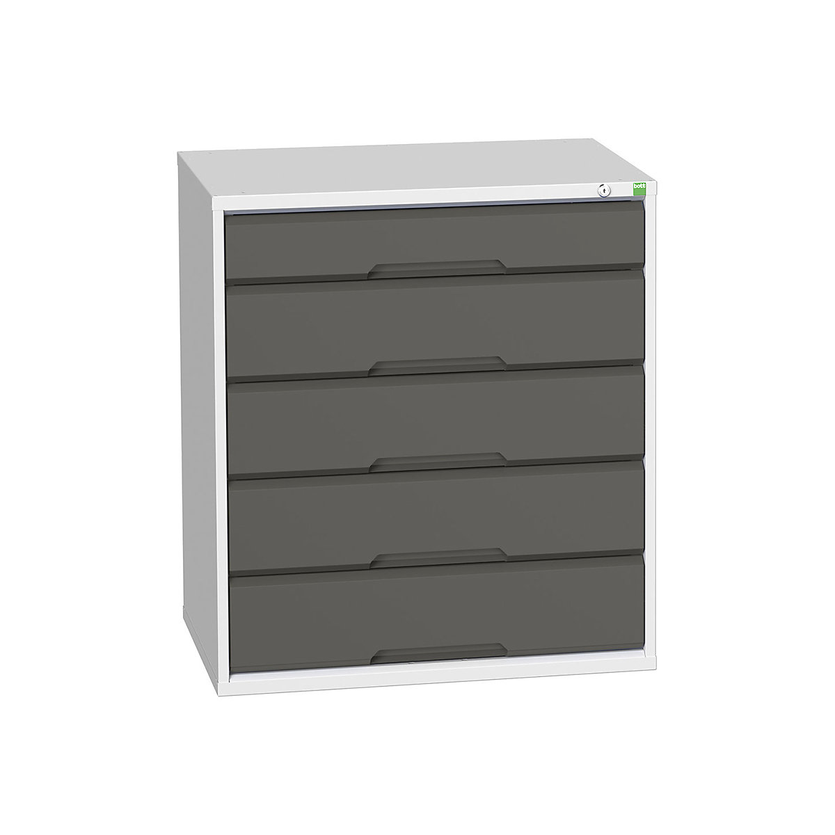 Bott Verso Cabinets | 800mm Wide, Bott Verso Cabinets | 800mm Wide, Bott Verso Cabinet | 5 Drawers | 900h x 800w x 550d mm | Dark Grey-8