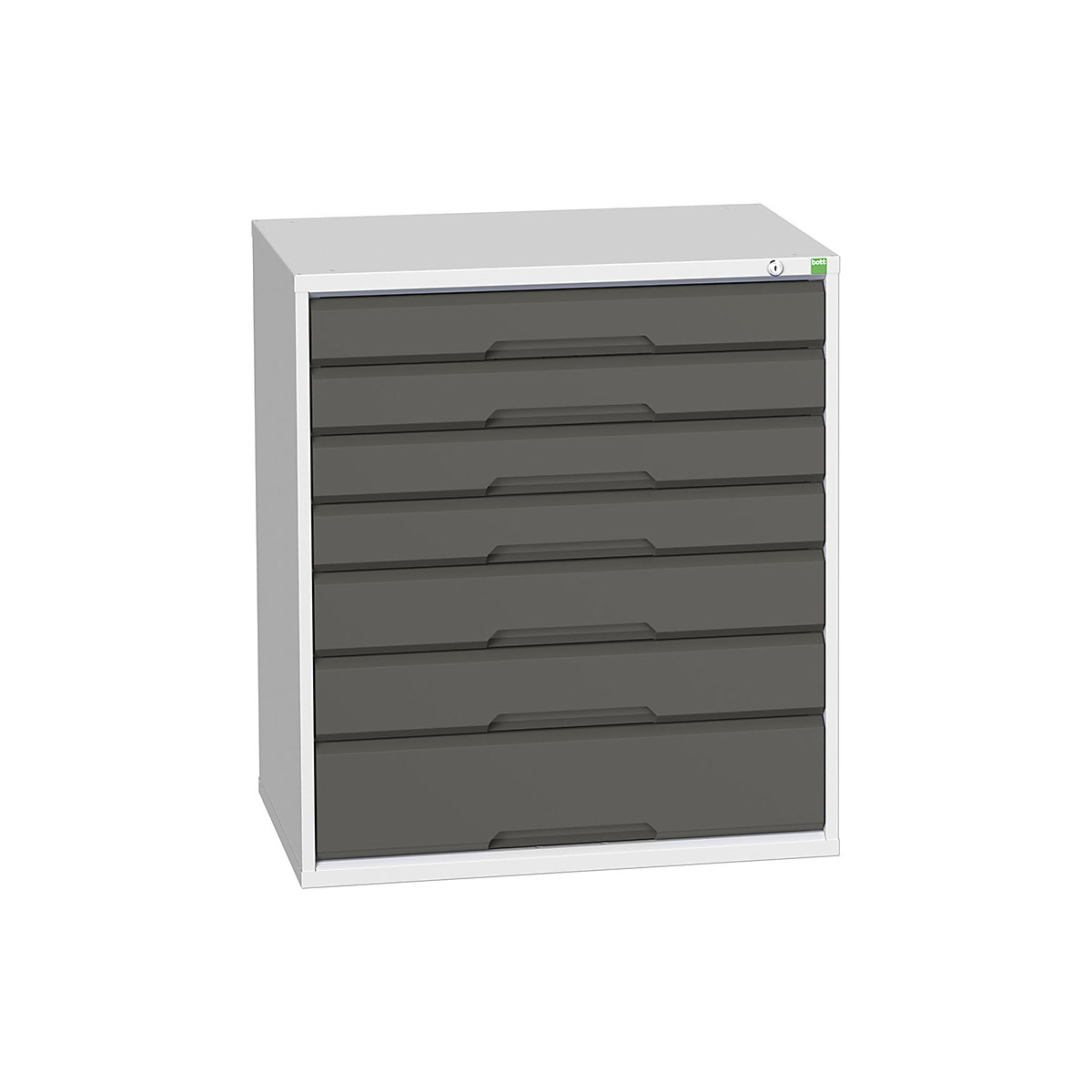 Bott Verso Cabinets | 800mm Wide, Bott Verso Cabinets | 800mm Wide, Bott Verso Cabinet | 7 Drawers | 900h x 800w x 550d mm | Dark Grey-6