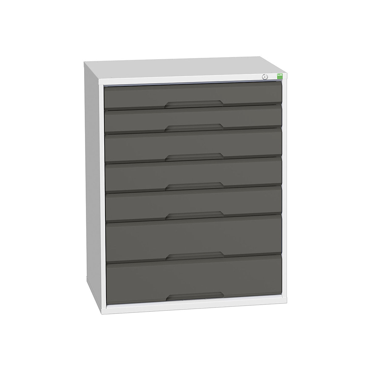 Bott Verso Cabinets | 800mm Wide, Bott Verso Cabinets | 800mm Wide, Bott Verso Cabinet | 7 Drawers | 1000h x 800w x 550d mm | Dark Grey-2