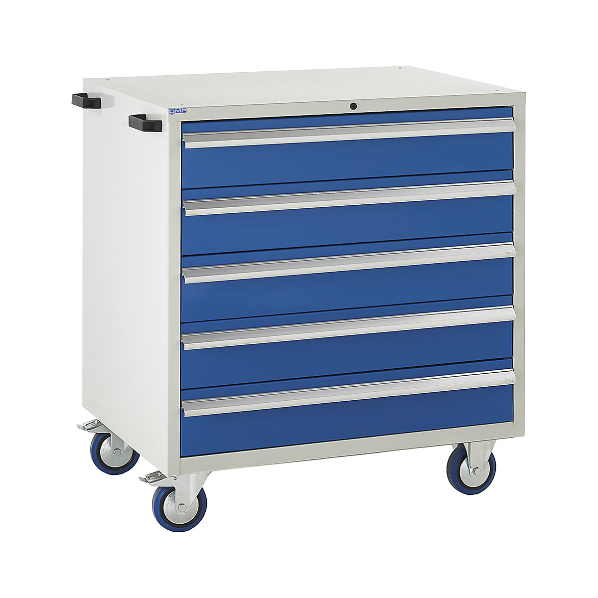 Euroslide Mobile Tool Cabinets | 980h x 900w, Euroslide Mobile Tool Cabinets | 980h x 900w, Euroslide Mobile Tool Cabinets | 980h x 900w x 650d mm | 5 Drawer Cabinet | Blue-4