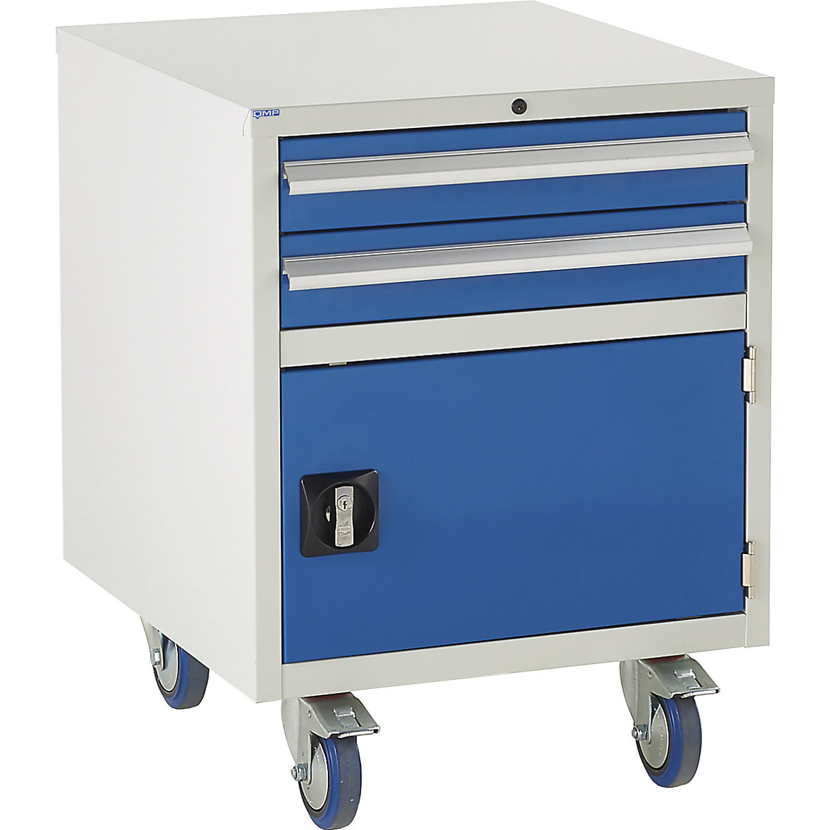 Euroslide Underbench Tool Cabinets | 600w, Euroslide Underbench Tool Cabinets | 600w, Euroslide Underbench Tool Cabinets | 780h x 600w x 650d mm | 2 Drawer & Cupboard Cabinet | Blue-3