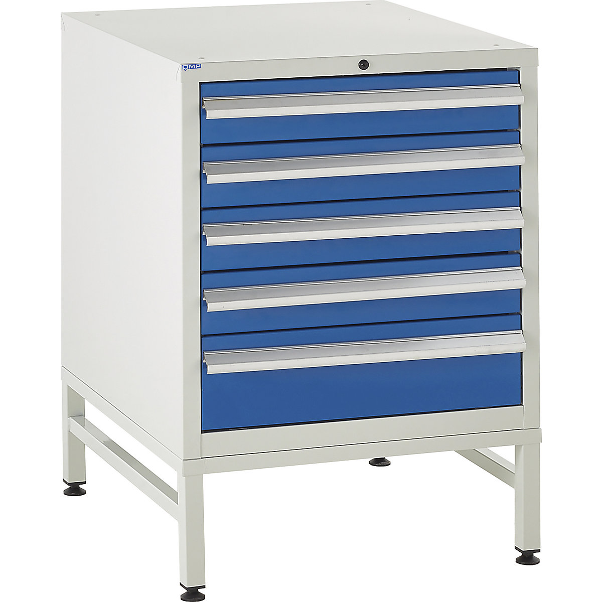 Euroslide Underbench Tool Cabinets | 600w, Euroslide Underbench Tool Cabinets | 600w, Euroslide Underbench Tool Cabinets | 825h x 600w x 650d mm | 5 Drawer Cabinet with Stand | Blue-9