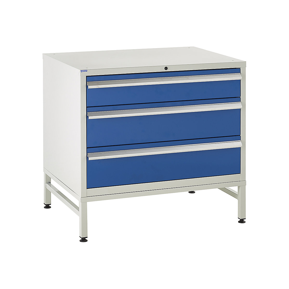 Euroslide Underbench Tool Cabinets | 900w, Euroslide Underbench Tool Cabinets | 900w, Euroslide Underbench Tool Cabinets | 825h x 900w x 650d mm | 3 Drawer Cabinet with Stand | Blue-5