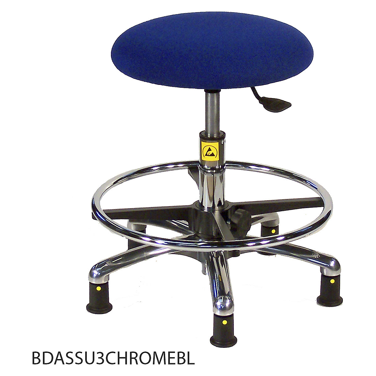 BiGDUG ESD High Stools with Adjustable Foot Rest (Product illustration 3)-2
