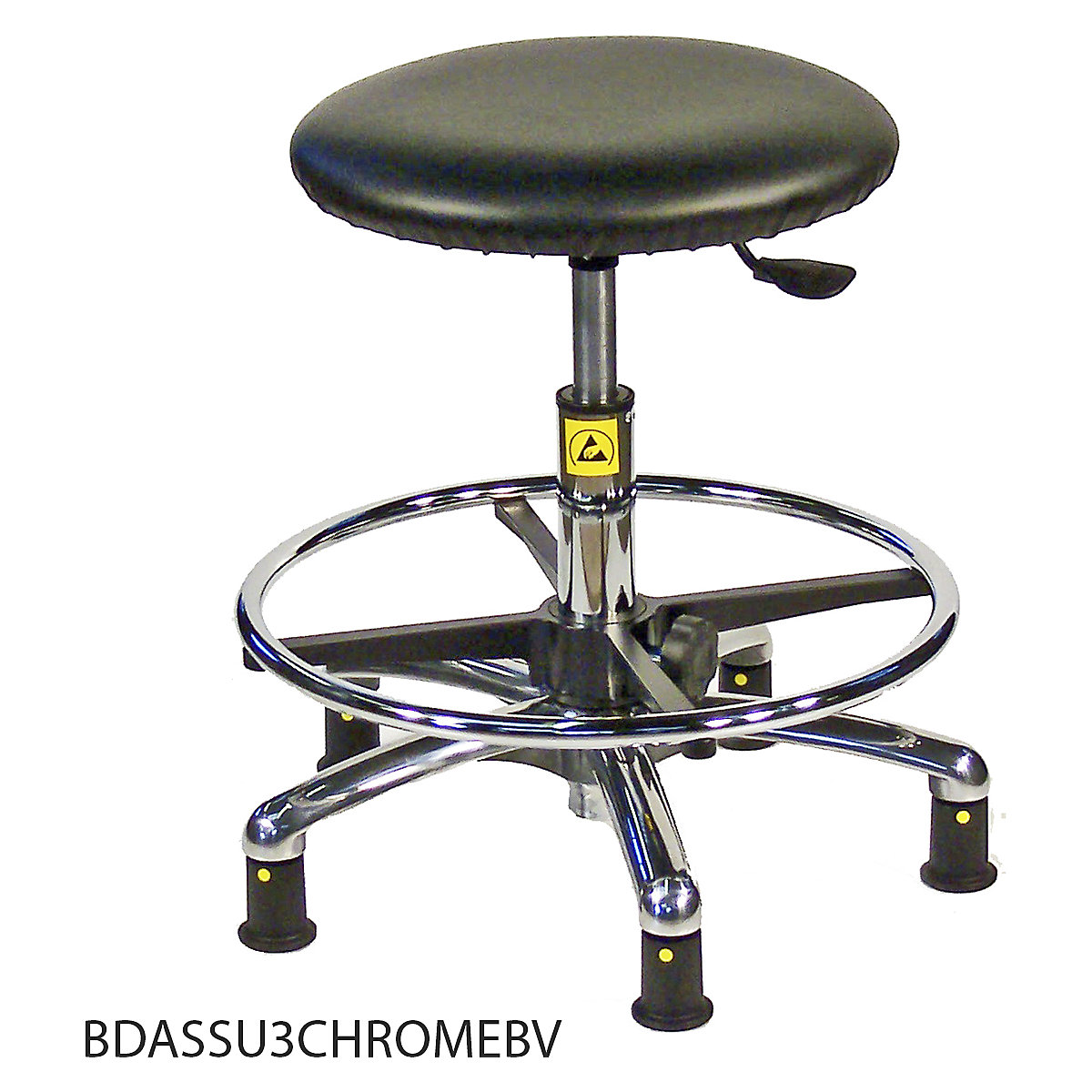 BiGDUG ESD High Stools with Adjustable Foot Rest (Product illustration 2)-1