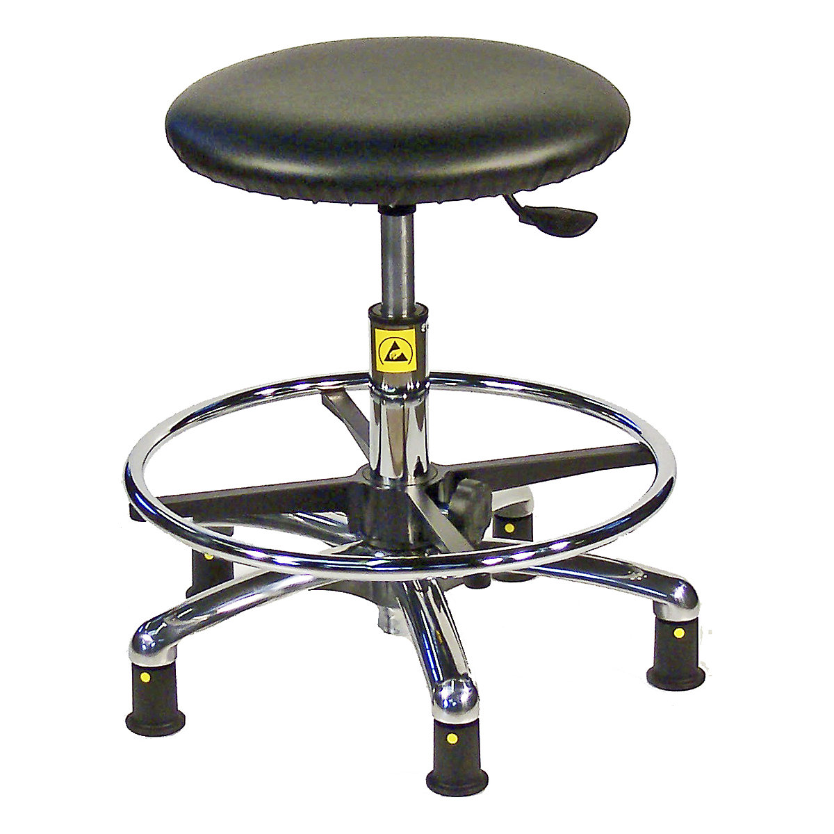 BiGDUG ESD High Stools with Adjustable Foot Rest