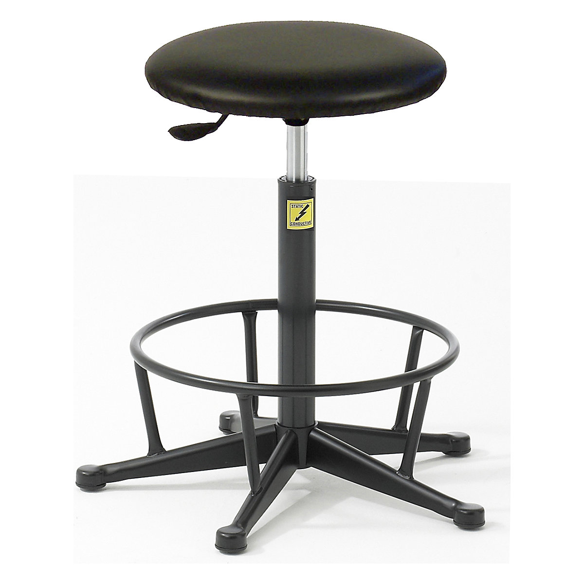 BiGDUG ESD Stools with Fixed Foot Rest