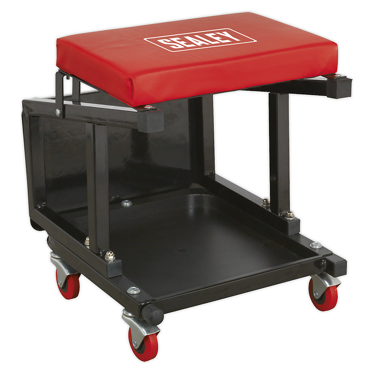 Sealey Mechanic's Utility Seat & Step Stool | Swivel Castors