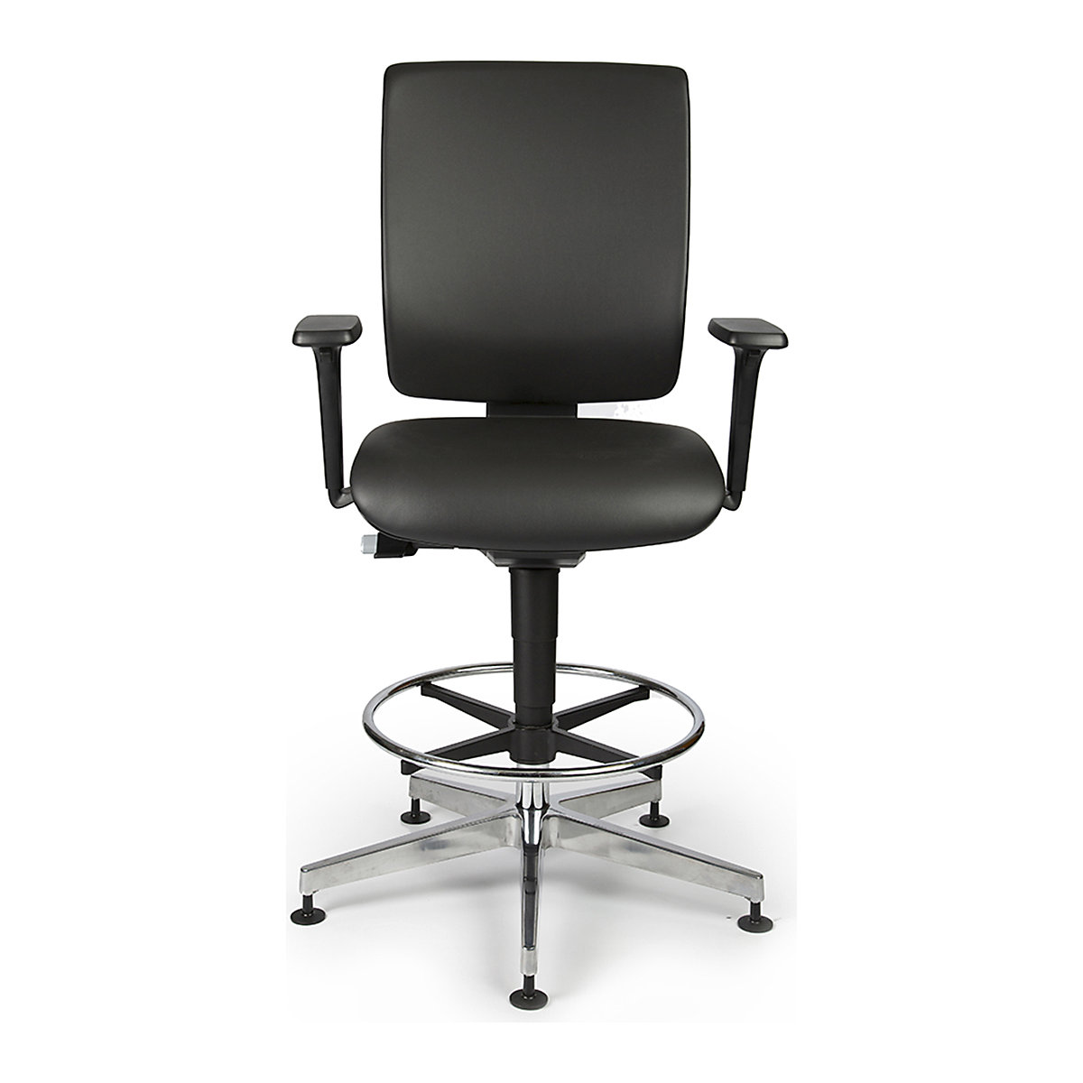 Techsit Pro-Tech ESD Vinyl Chairs, Techsit Pro-Tech ESD Vinyl Chairs, Techsit Pro-Tech High ESD Vinyl Chair with Foot Ring & Adjustable Arms | Brake Loaded Castors-2