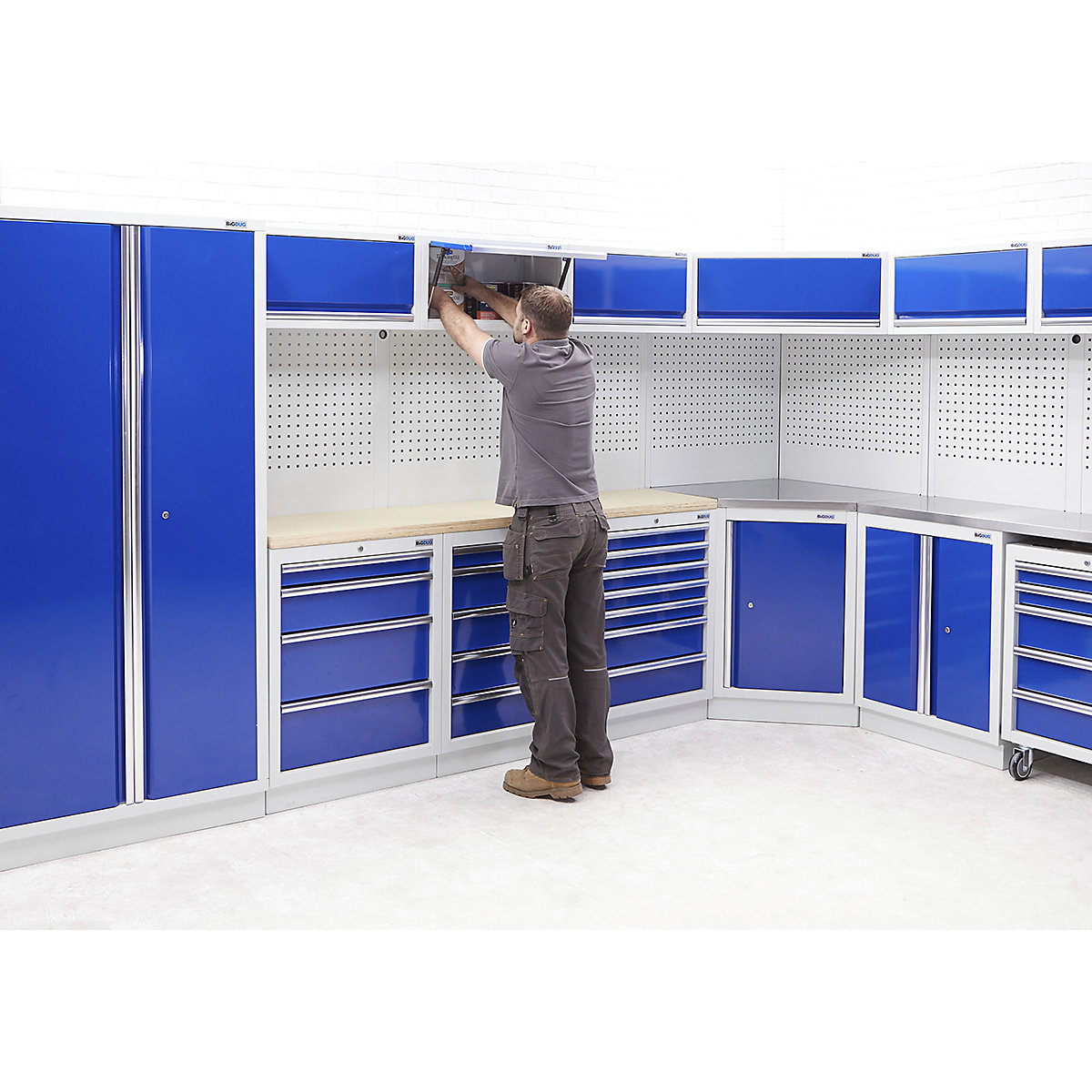 BiGDUG Modular Garage 2 Door Cupboard | 915mm Wide (Product illustration 5)-4